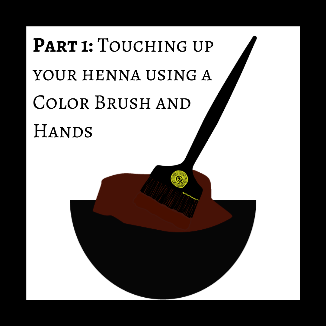 Henna Paste and Color Brush