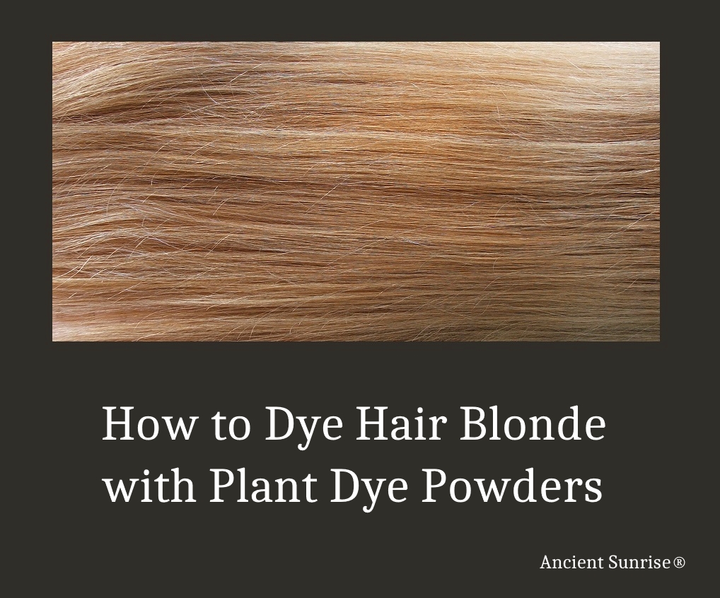 Full Coverage: How to Dye Hair Blonde with Plant Dye Powders